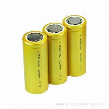 26650 LiFePO4 Battery with 3200mAh Capacity and 3.2V Voltage